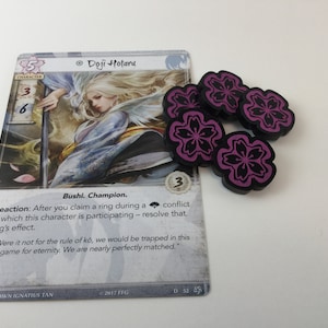 L5R Legend of the Five Rings Acrylic fate tokens image 6