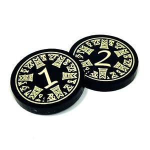 2 x 1/2 Seismic Surge Tokens (doppelseitig) für Flesh und Blood Tcg