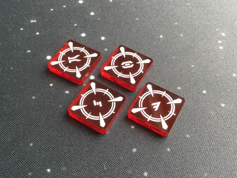 Xwing 2.0 compatible acrylic target lock tokens Etsy
