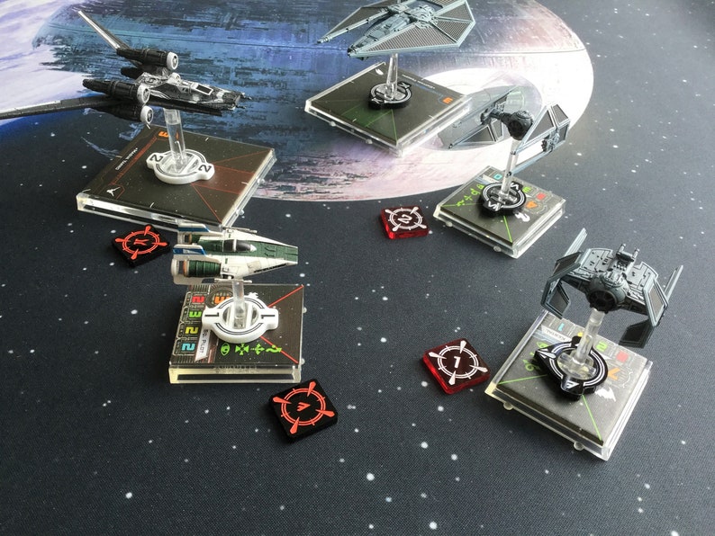 X-wing 2.0 compatible Aurebesh acrylic ArcID Small set