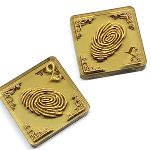 2 x Fingerabdruck Token (doppelseitig) für Arkham Horror LKG