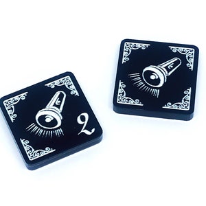 2 x zaklamptokens (dubbelzijdig) voor Arkham Horror LCG