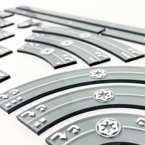 Imperial Acrylic Manoeuvre Template Set, X-Wing Miniatures 2.0 Compatible