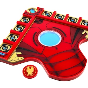 Tabuleiro de heróis temático IM compatível com Marvel Champions LCG (tokens NÃO incluídos)