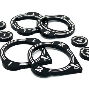 X-wing 2.0 compatible, acrylic Ghost compatible Arc/ID tokens