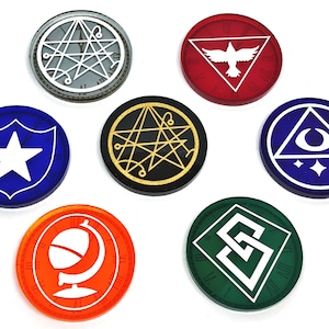 Arkham horror LCG-compatibele, acryl Action/Turn tracker-tokens