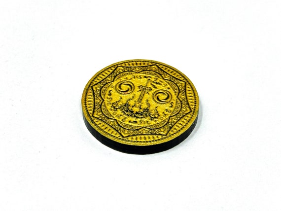 1 X Gold Coin Token (double Sided) for Flesh and Blood TCG