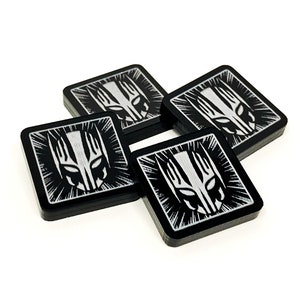 4 x Drone Tokens (dupla face) para Marvel Champions LCG