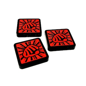 3 x Tokens de Recursos Físicos para Marvel Champions LCG, Dupla Face (Fan Made)