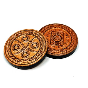 2 x Copper Coin Tokens (double sided) for Flesh and Blood TCG