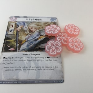 L5R Legend of the Five Rings Acrylic fate tokens image 2