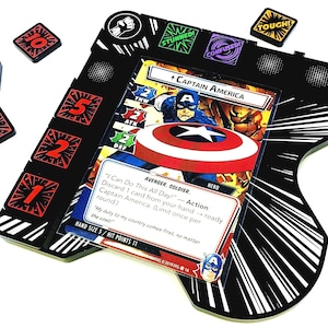 Marvel-Champions-LCG-kompatibel, Hero Board (Tokens NICHT enthalten)