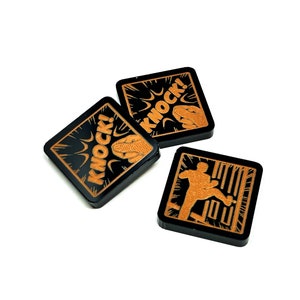 3 x Knock Tokens (dupla face) para Marvel Champions LCG