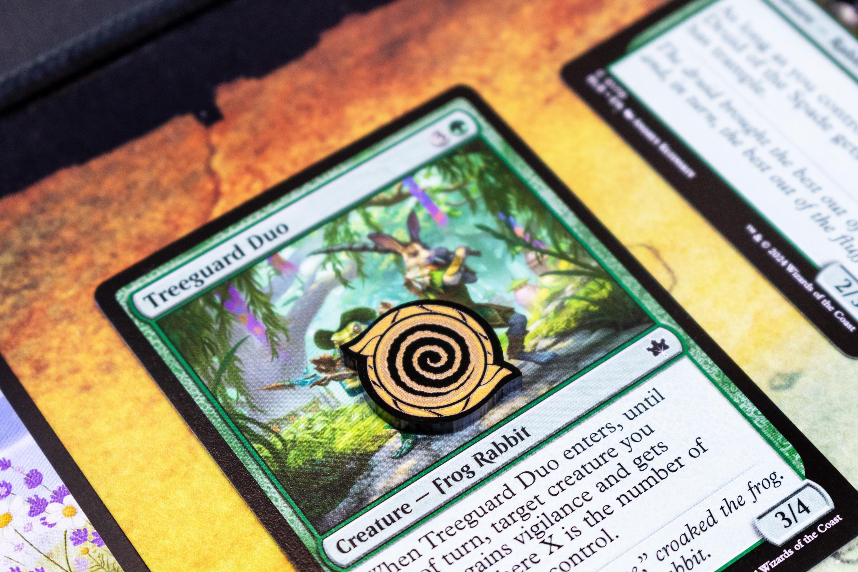 mtg flip cards summoning sickness Summoning Sickness Tokens Compatible With Magic: the Gathering (double Sided)