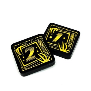 2 x 1/2 tokens de classificação para Marvel Champions LCG, dupla face