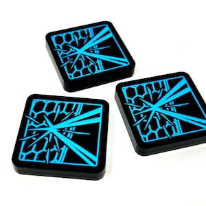 3 x Reflection Token für Marvel Champions LKG, doppelseitig (Fan Made)