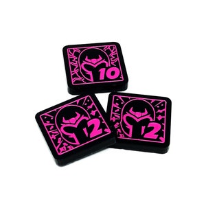 3 x tokens magnéticos para Marvel Champions LCG, dupla face