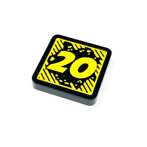 1 x Threat 20/50 Token für Marvel Champions LKG, Double Sided