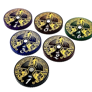 1 x Action Tracker-wijzerplaat voor Arkham Horror LCG