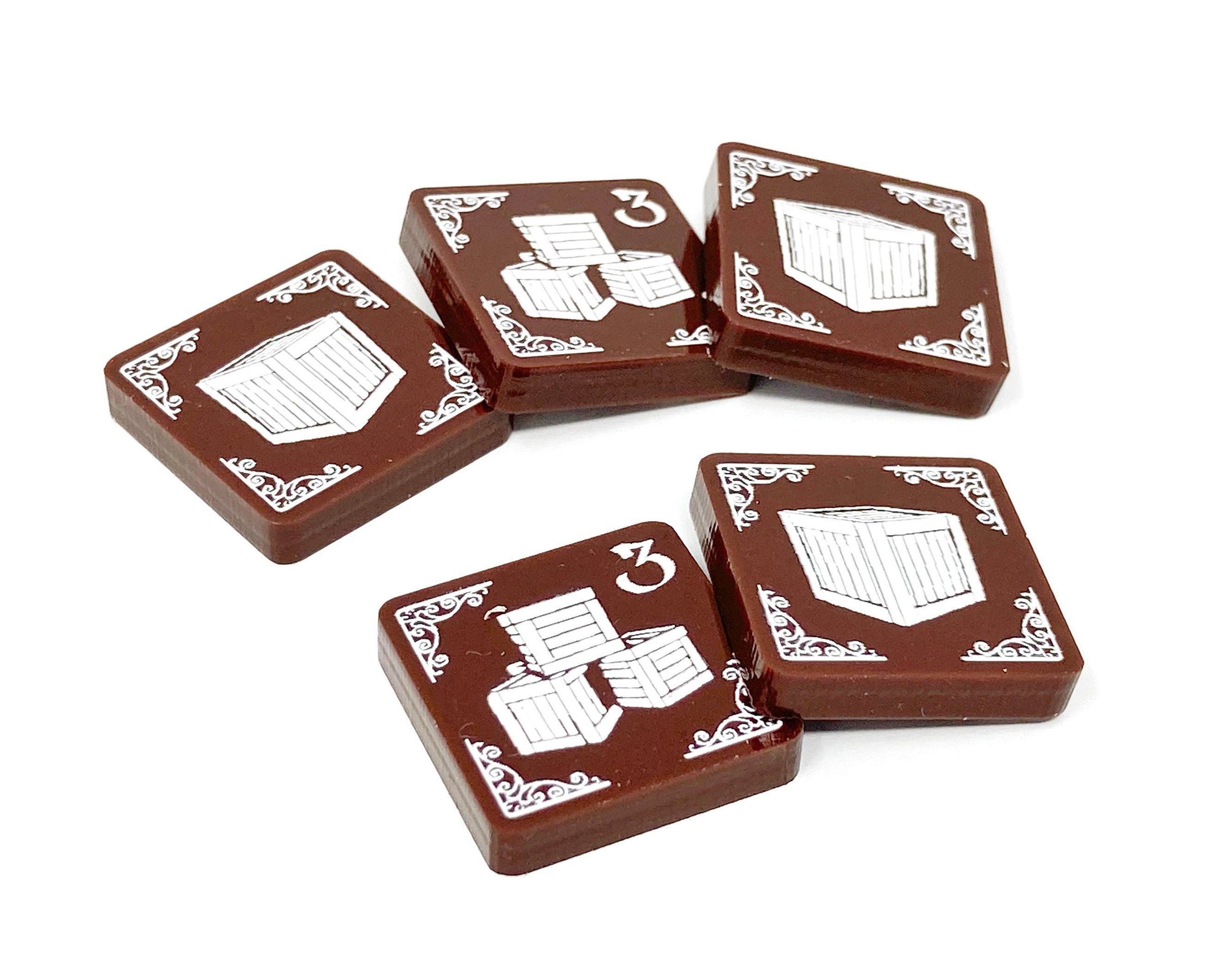 5 x Resource Tokens (double sided) for Arkham Horror LCG