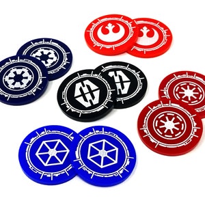 SW Legion compatible, acrylic order tokens