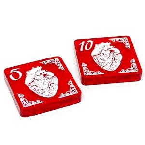 2 x Boss Gesundheitstoken (doppelseitig) für Arkham Horror LKG