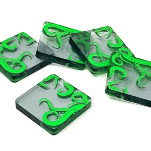 5 x Blob Themed Doom Tokens (double sided) for Arkham Horror LCG