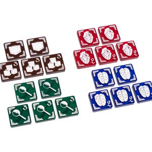 Ermittler Token Set (doppelseitig) für Arkham Horror LKG