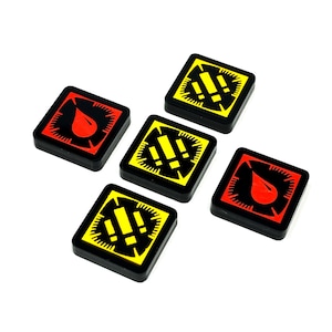 5 x tokens tensos/expostos - SW Shatterpoint (dupla face)