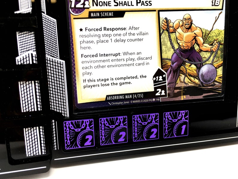 4 x Absorbing Man Delay tokens double sided for Marvel Champions LCG, image 6