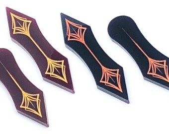 Arkham horror LCG compatible, Single Sided- acrylic path markers