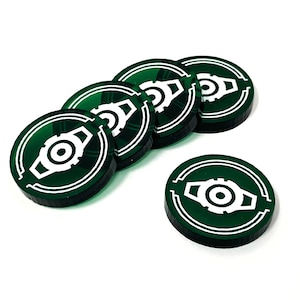 5 x Calculate Tokens - Translucent Series - Star Wars X-wing compatible