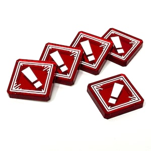 X-wing 2.0 compatible, acrylic stress tokens - mirror series