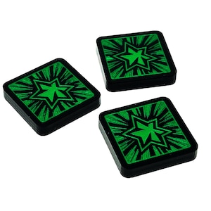 3 x Wild-Ressource-Token für Marvel-Champions-LCG, doppelseitig (Fan Made)