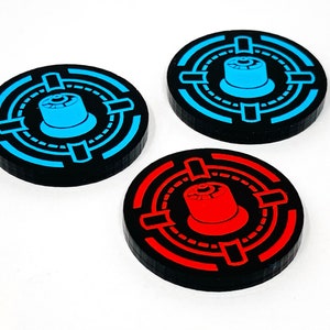 SW Legion compatible, acrylic proton charge tokens