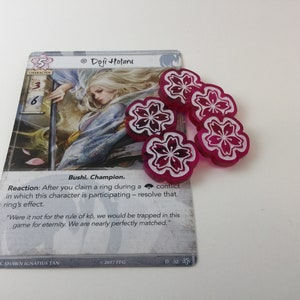 L5R Legend of the Five Rings Acrylic fate tokens image 4