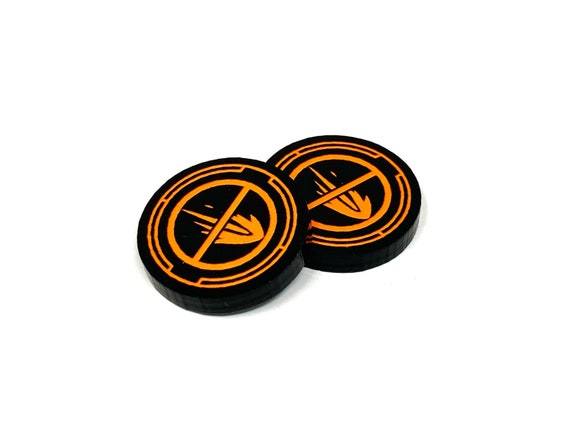 black series acrylic disarm tokens X-Wing 2.0 compatible 