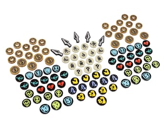 Slay The Spire Bored Game - Core Token Set (double sided)
