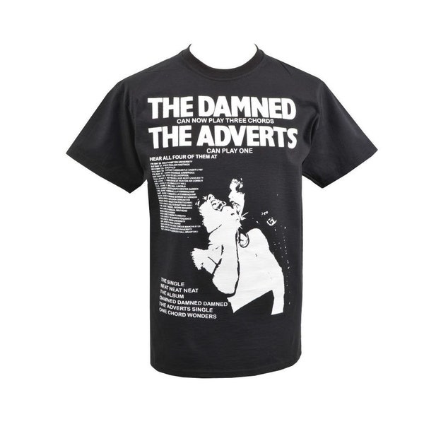 T-shirt punk homme The Damned Adverts 1977 Punk Rockers