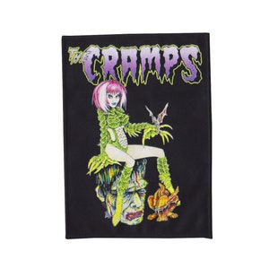 The Cramps Psychobilly Sew-on Patch Creature Monster Horror Gill Garage