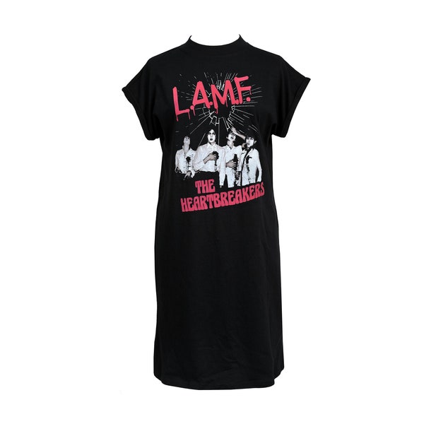 Johnny Thunders & the Heartbreakers Womens Punk High Neck T-Shirt Dress LAMF