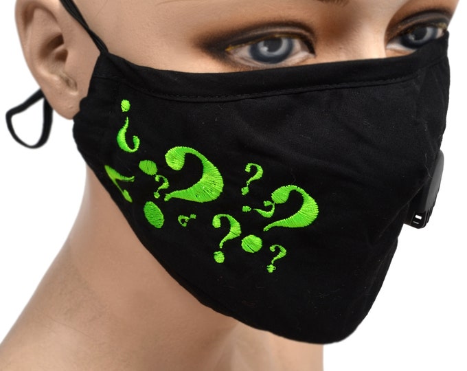 Leather Question Mark Domino Mask - Etsy