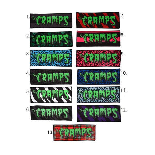 The Cramps Sew-on Patch - Psychobilly Patch - Garage - Horror Punk - Leopard Zebra Print - Poison Ivy