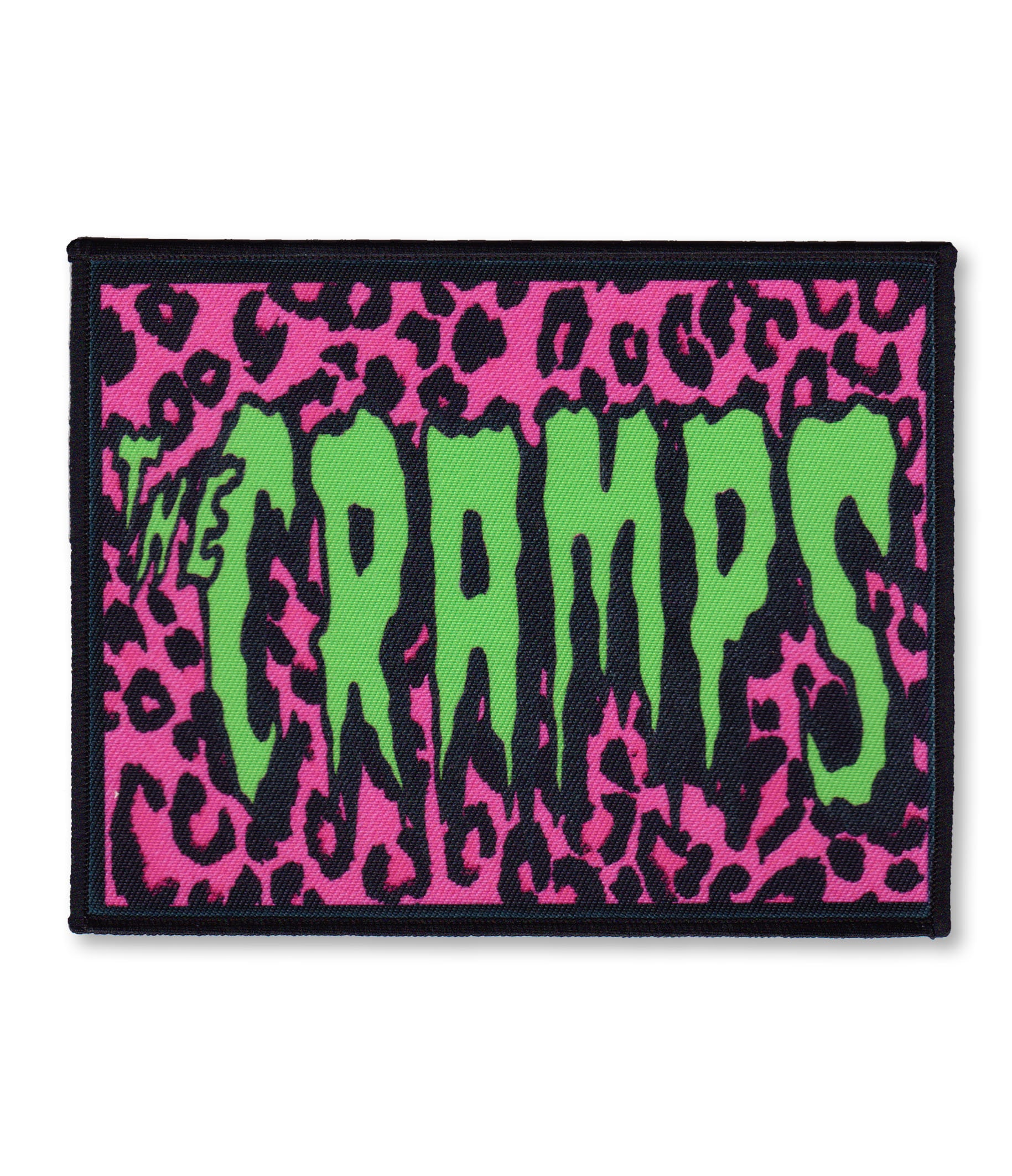 The Cramps Psychobilly Sew-on Patch Garage Punk Pink Leopard