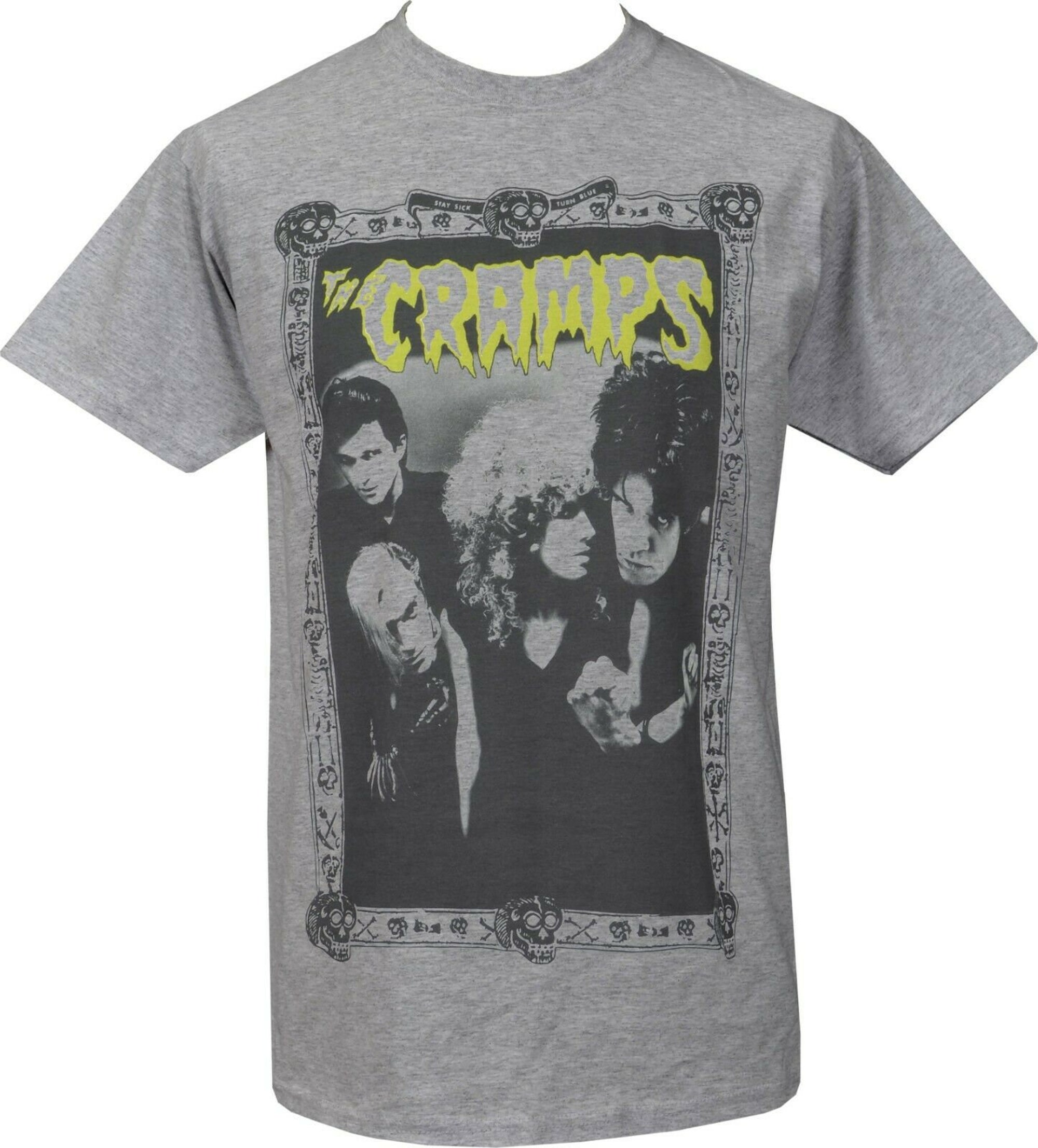Discover The Cramps Mens Psychobilly T-Shirt Stay Sick De Lux Interior Garage Skull