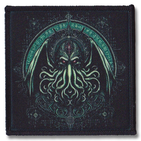 Cthulhu Sew-on Patch H P Lovecraft Cryptid Lovecraftian Horror Tentacles Octopus