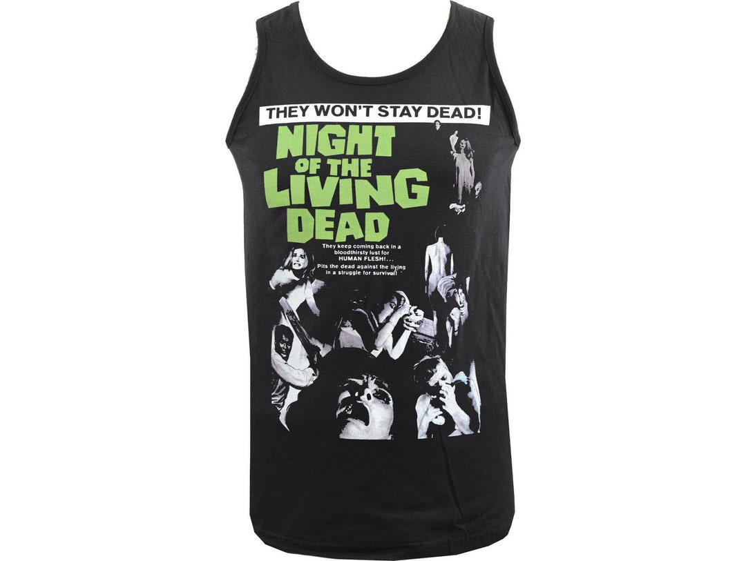 Night of the Living Dead Mens Horror Tank Top Vintage Zombie Etsy