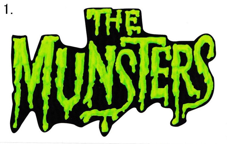 Meet the Munsters Vinyl Sticker Decal Monster Vampire Etsy