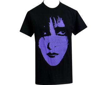 Mens Post Punk T-Shirt Siouxsie & the Banshees Gothic Spellbound (purple print)