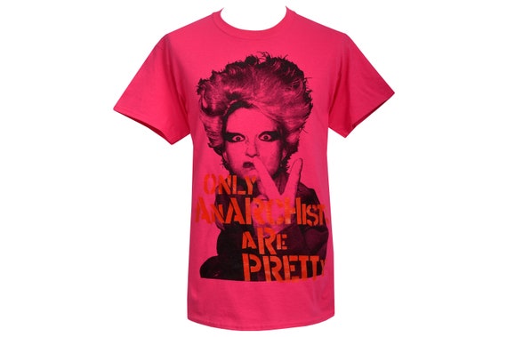 Only Anarchists Are Pretty Mens Punk Pink T-shirt Jordan 